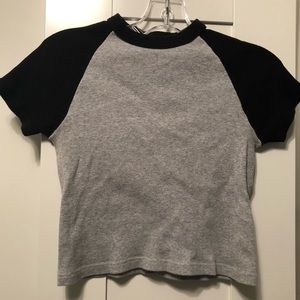 Brandy Melville Grey/Black Bella Top